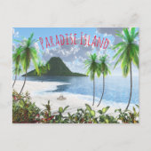Paradiseeiland Briefkaart (Voorkant)