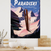 Paradiski Tarentaise Valley, Frankrijk, Ski poster (Keuken)