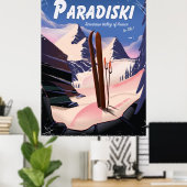Paradiski Tarentaise Valley, Frankrijk, Ski poster (Thuiskantoor)