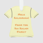 Paradiso Hawaiian Hibiscus Aloha Shirt Ornament (achterkant)