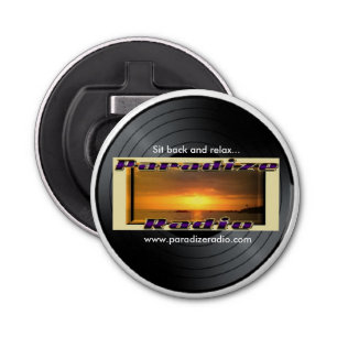 (Paradize Vinyl/Record) Magnet met flesopener Button Flesopener