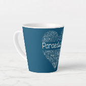 Paradocent Heart Teacher Paraprofessional Back Latte Mok (Linkerhoek)