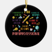 Paradoctoraatsdocenten in het hart keramisch ornament (Voorkant)