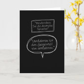 Paradoke German Words Bypassing Funny Saying Kaart (Gele Bloem)