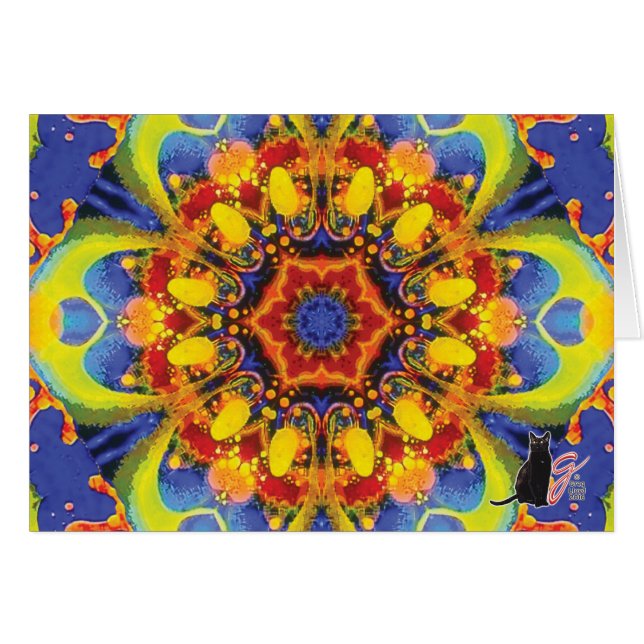Paradox Kaleidoscope Wenskaart (Voorkant Horizontaal)