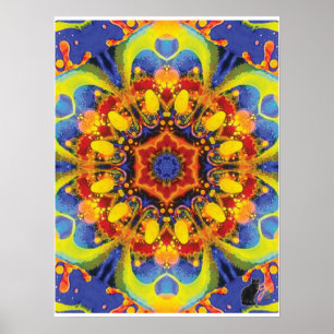 Paradox Kinestische Collage Kaleidoscoop Poster
