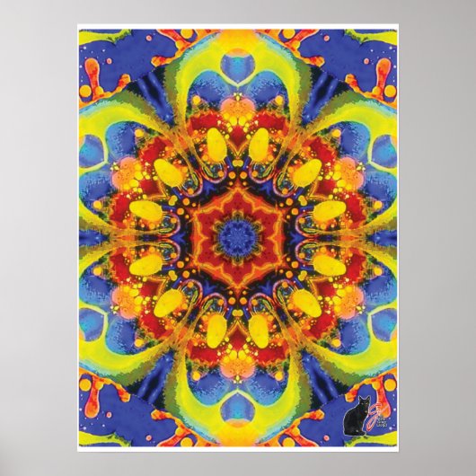 Paradox Kinestische Collage Kaleidoscoop Poster (Voorkant)