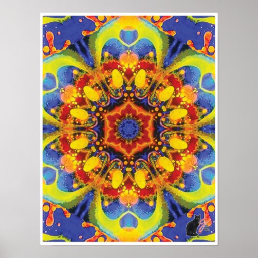 Paradox Kinetic Collage Kaleidoscope Poster (Voorkant)