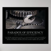 Paradox van het Poster van de Efficiency (Voorkant)