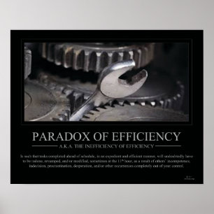 Paradox van het Poster van de Efficiency