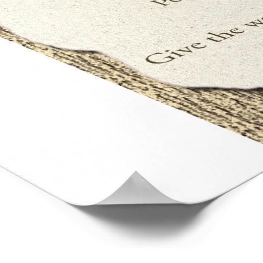 Paradoxale geboden poster (Hoek)