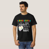 Paraeducator Cute Paraprofessional School Teacher  T-shirt (Voorkant volledig)