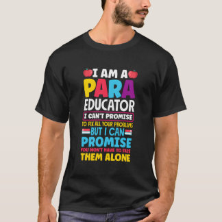 Paraeducator Paraprofessional snelheid leraar cita T-shirt