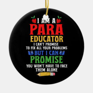 ParaEducator ParaProfessional Snelheidsdocent Can  Keramisch Ornament