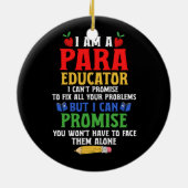 ParaEducator ParaProfessional Snelheidsdocent Can Keramisch Ornament (Achterkant)