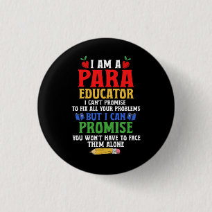 ParaEducator ParaProfessional Snelheidsdocent Can Ronde Button 3,2 Cm