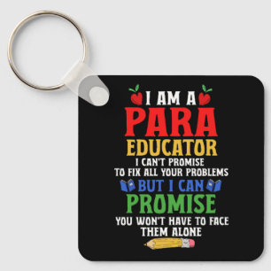 ParaEducator ParaProfessional Snelheidsdocent Can Sleutelhanger