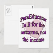PARAEDUCTOR BRIEFKAART (Voorkant / Achterkant)
