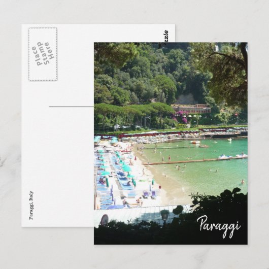 paraggi strand italië briefkaart (Voorkant / Achterkant)