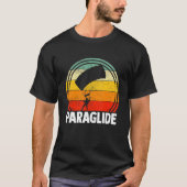 Paraglide Paraglider Paragliding Paramotoring Retr T-shirt (Voorkant)