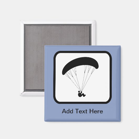  ParaglideenLogo Magneet (Voorkant / Achterkant)