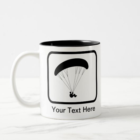 ParaglideenLogo Tweekleurige Koffiemok (Links)