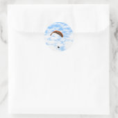 Paragliden in de wolken - Stickers (Tas)