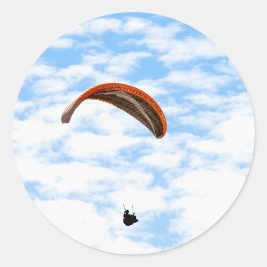 Paragliden in de wolken - Stickers (Voorkant)