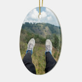 Paragliden over Medellin Keramisch Ornament (Links)