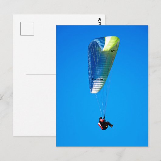  Paraglider  Briefkaart (Voorkant / Achterkant)