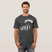 Paraglider Evolution Funny Paragliding Cool Gift T-shirt (Voorkant volledig)