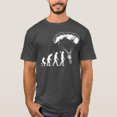 Paraglider Evolution Funny Paragliding Cool Gift T-shirt (Voorkant)