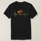  Paraglider Gift Heartbeat Skydive Parachut T-shirt (Design voorkant)