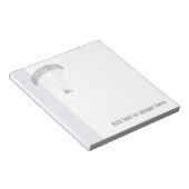 Paraglider Logo en Slogan Notitieblok (Schuin)