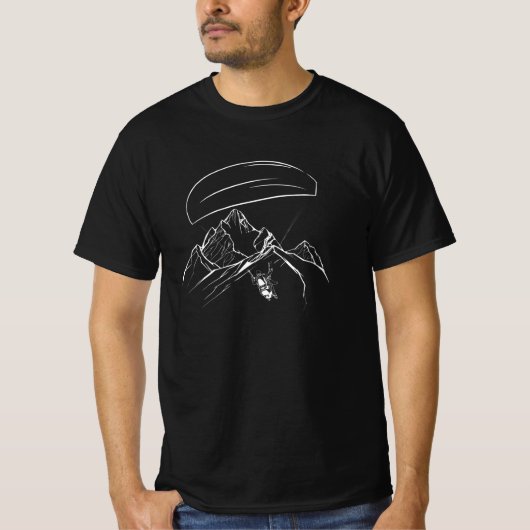 Paraglider Mountains Glide Adventure T-shirt (Voorkant)