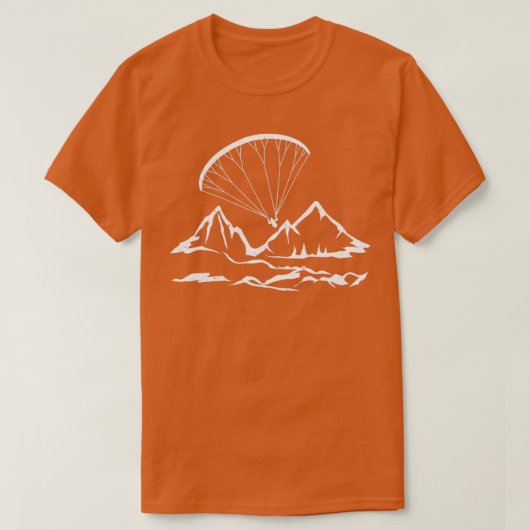 Paraglider Mountains Parachute Paragliding Lover 1 T-shirt (Design voorkant)