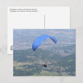 Paraglider over Clermont Briefkaart (Voorkant / Achterkant)