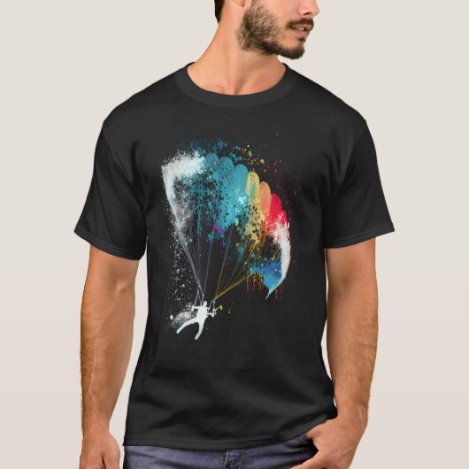 Paraglider paragliding  paragliding paraglider fly t-shirt (Voorkant)