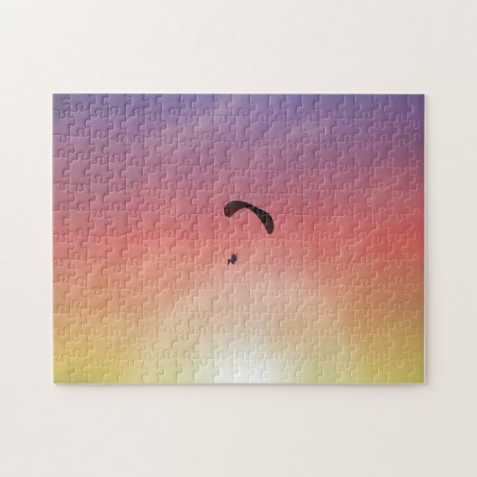 Paraglider Parasailing Sunset Puzzle Legpuzzel (Horizontaal)
