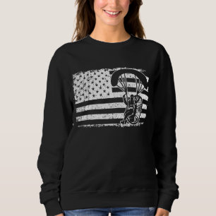 Paraglider Skydiver US Flag Patriotic Paramotor Pi Trui