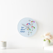 Paraglidergroep met regenboogvleugels - Jouw tekst Ronde Klok (Huis)