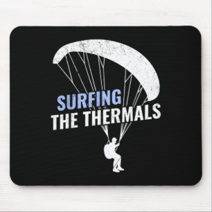 Paragliders die op de thermiek surfen Grappige Par Muismat