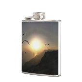 Paragliders die rondzwerven tegen extreme sportwed heupfles (Links)