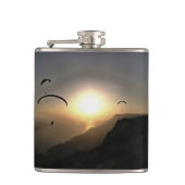 Paragliders die rondzwerven tegen extreme sportwed heupfles (Voorkant)