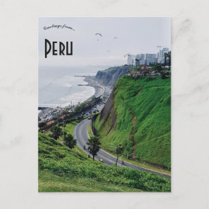Paragliders in Peru Briefkaart