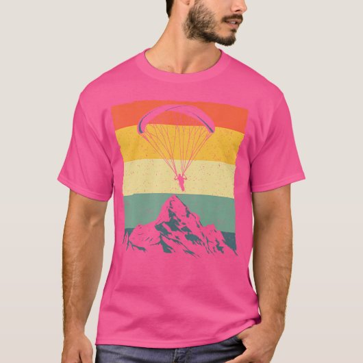 Paragliding Art voor Paramotor Paraglider Skydivin T-shirt (Voorkant)