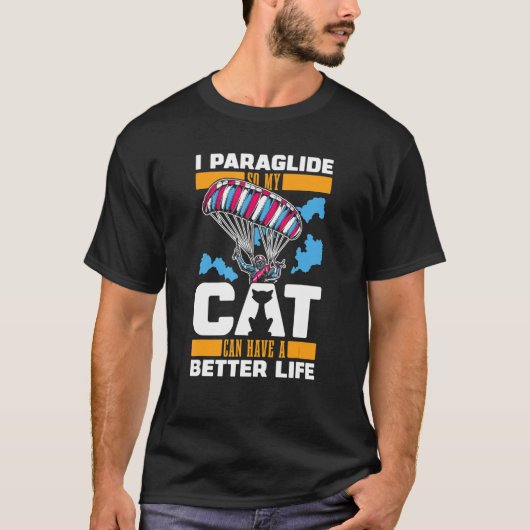 Paragliding Cat Hanggliding Aerial Sports Glider P T-shirt (Voorkant)