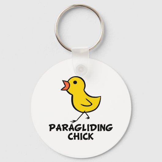 Paragliding Chick Sleutelhanger (Voorkant)