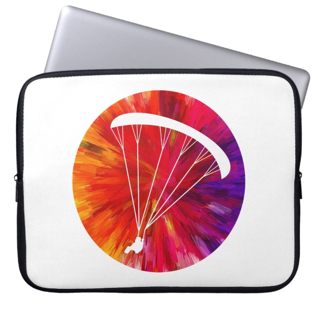Paragliding Energy Laptop Sleeve (Voorkant)