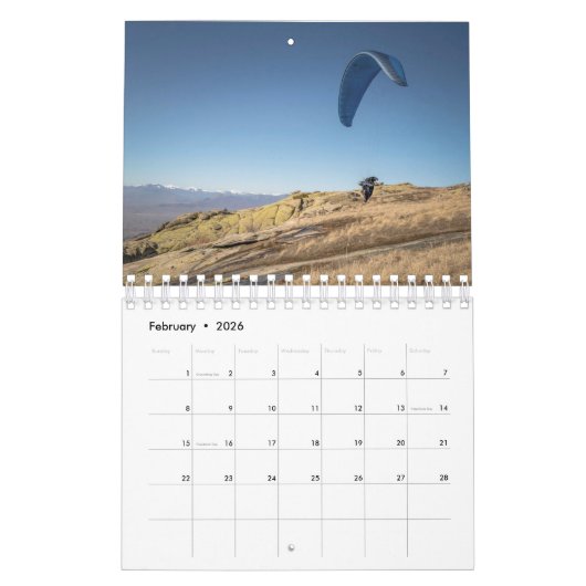 Paragliding Foto Kalender (Feb 2026)